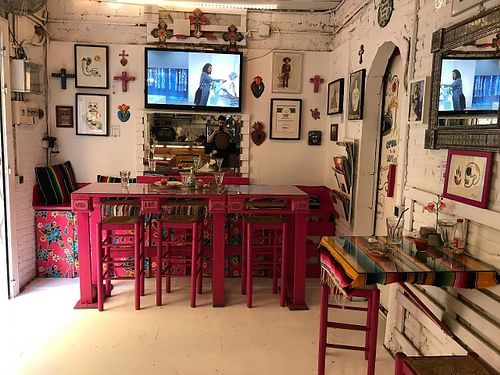 Inside at La Heladeria Mexicana in Barcelona