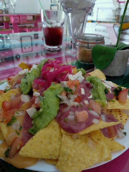 Nachos at La Heladeria Mexicana in Barcelona