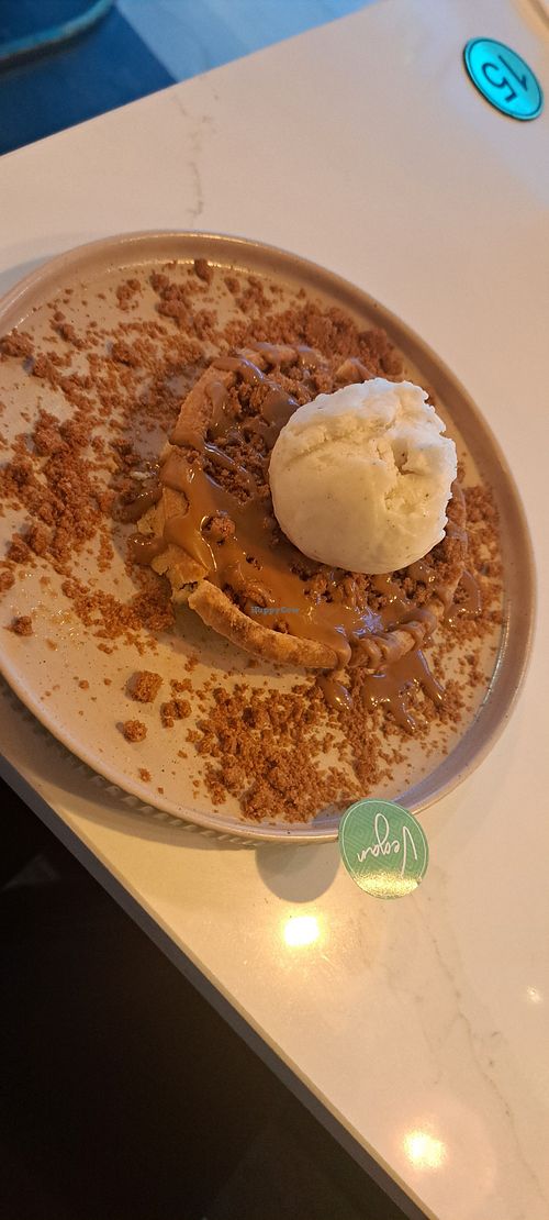 Biscoff Apple Crumble Tart at Heavenly Desserts Glasgow Fort in Glasgow