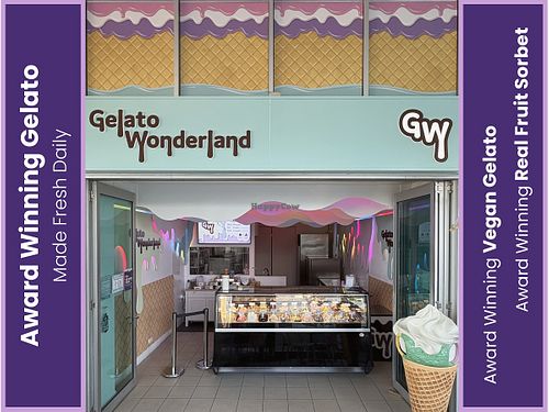 Family-owned artisan gelato shop on the Gold Coast. Award-winning gelato, vegan favourites and fresh fruit sorbets made daily. at Gelato Wonderland in Labrador