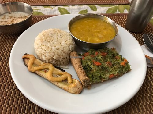 Main dish at Govindas' Natural - Vrinda in Sao Paulo