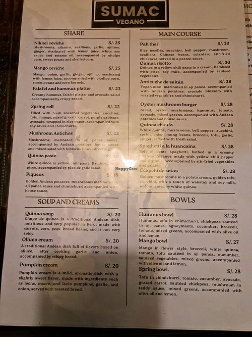  at Sumac Vegano in Cusco