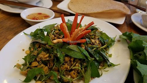 mushroom and peanut salad at San May - Q1 in Ho Chi Minh City