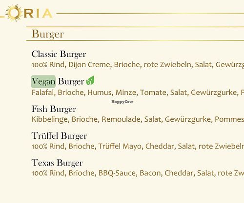 Vegan Burger ist vegan und klar gekennzeichnet (März 2026) at Soli de Gloria in Hannover