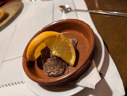 Vegan halva at Odyssey Greek Restaurant in Chesterfield