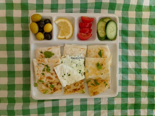 Cheese Gözleme. Perfect execution of healthy food. at Cihangir Sanat Cafe in Istanbul