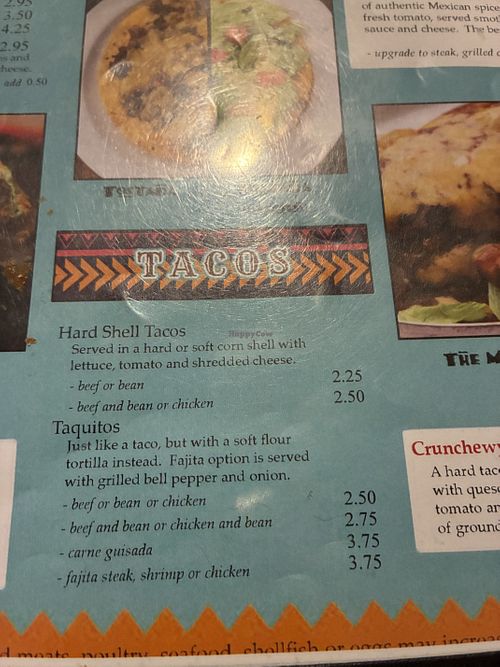 Menu   at Miguel's Mexican Restaurant in Pensacola