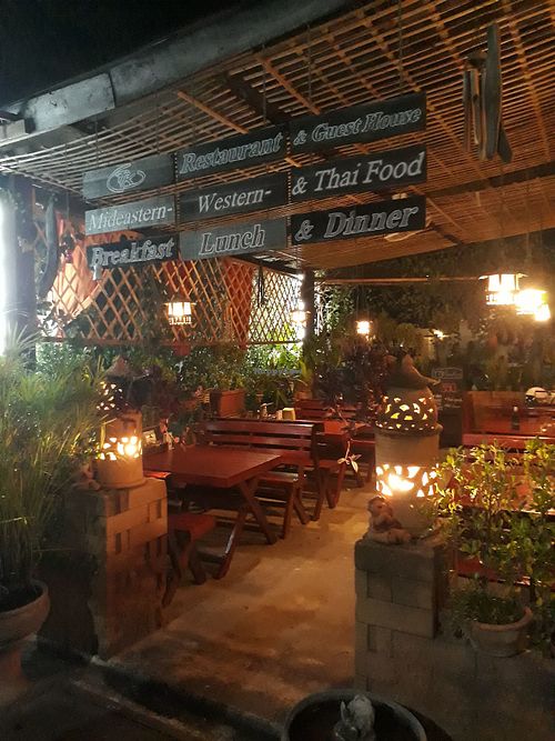 Outside at TTK Restaurant in Pai