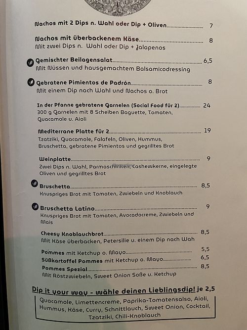 Menu  at Contigo  in Koblenz
