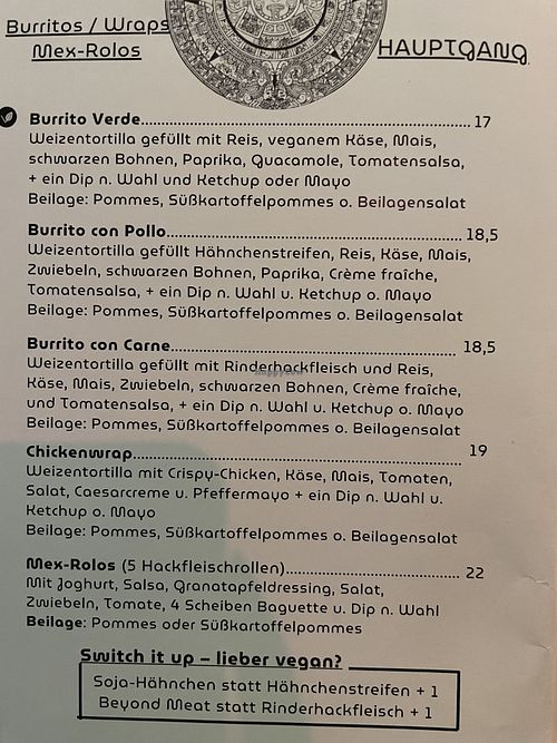 Menu  at Contigo  in Koblenz