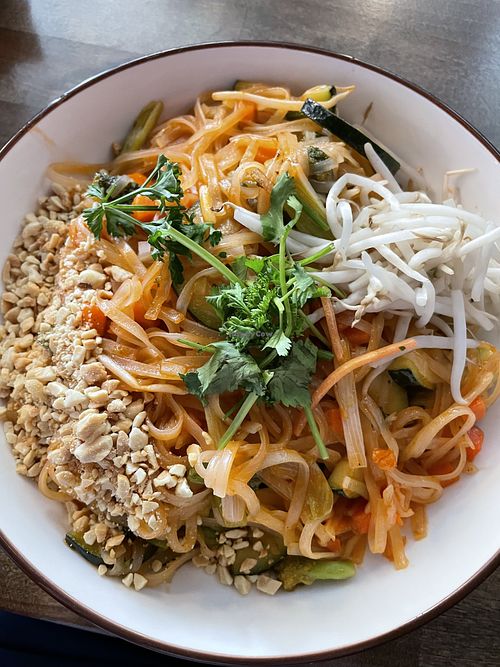 Veggie Pad Thai, no egg    at Little Orchids Kitchen and Bar in Quakertown