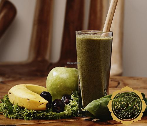 'Green beast' smoothie  at Soma Vital Food in Sofia