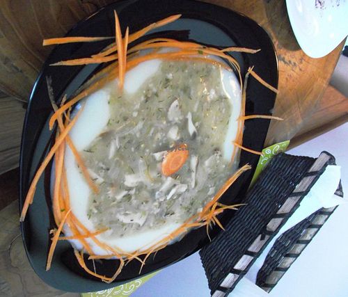 Mushrooms on potato canape at Soma Vital Food in Sofia