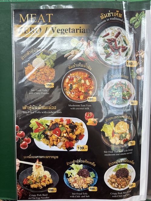 Menu  at Beef Stew Ari in Bangkok