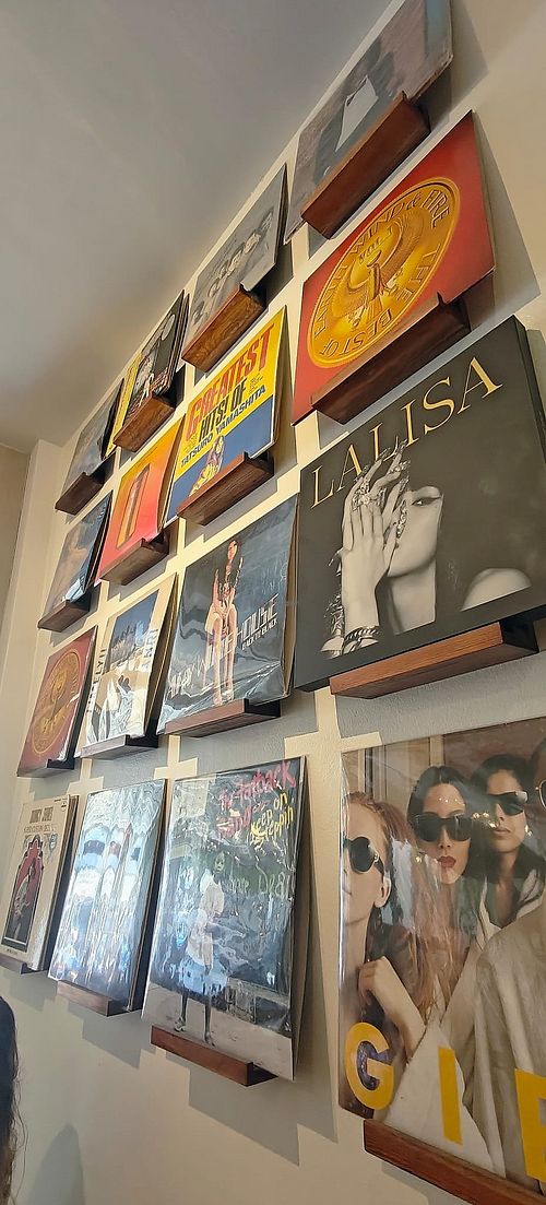 Wall deco at Adlib Cafe & Vinyl Samui in Surat Thani