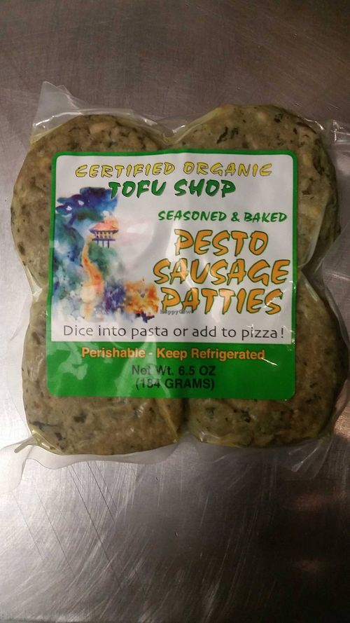 sausage at Tofu Shop in Arcata