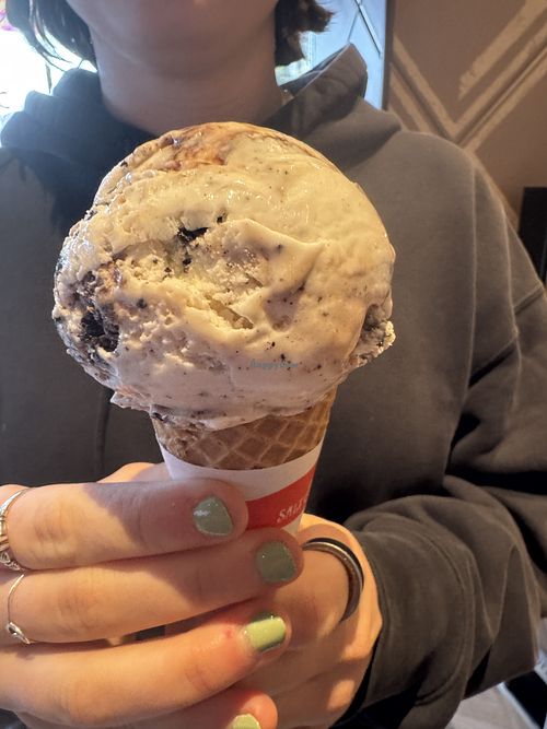 Hazelnut cookies and cream  at Salt & Straw - Pike & 1st in Seattle