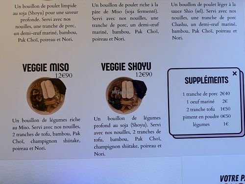 Menu  at Aki Ramen  in Saint-nazaire
