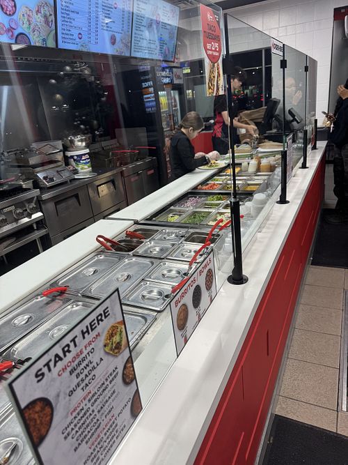 So many toppings and sauces for burritos and bowls  at Extreme Burrito in Pickering