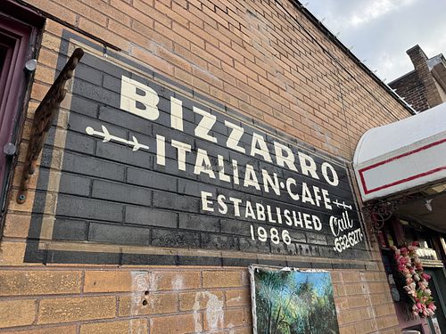 Cute neighborhood cafe with vegan options  at Bizzarro Italian Cafe in Seattle