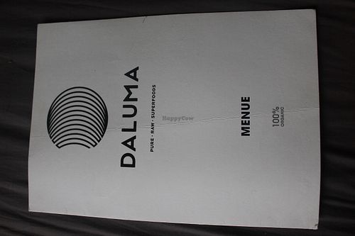 Their menu back in 2014 at Daluma in Berlin