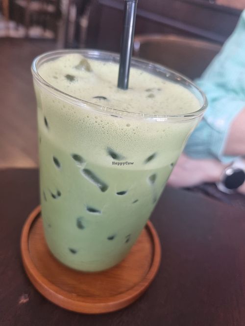 Matcha Latte at Anatta Coffee and Undefined Space in Bangkok