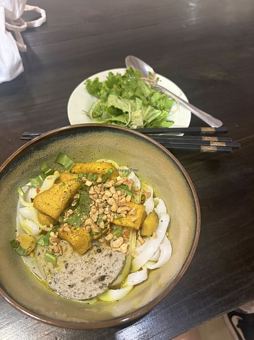 Mi quang nghe   at Chay Hạnh Phúc - Vegan Food in Da Nang
