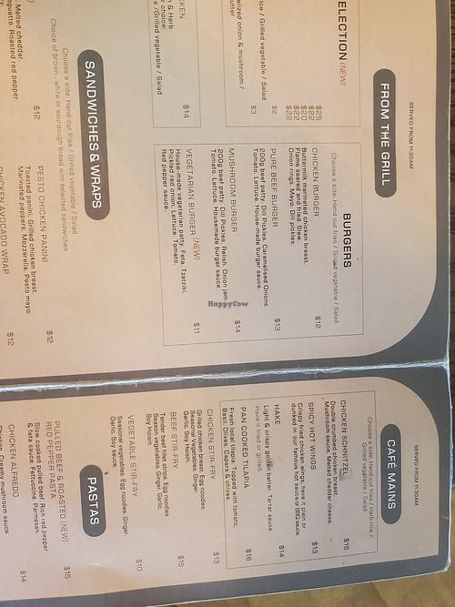 Vegetarian burger, hold the cheese and tzatziki at Cafe Nush Avondale  in Harare