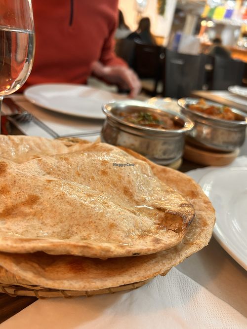Roti bread vegano  at Himalayako Jardín Autentic curry and tandoori Restaurante  in Bilbao
