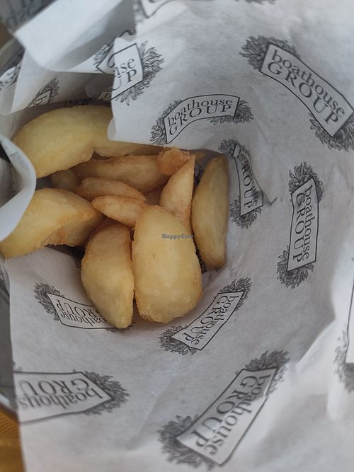 Excellent chips at Foxton Locks Inn  in Market Harborough