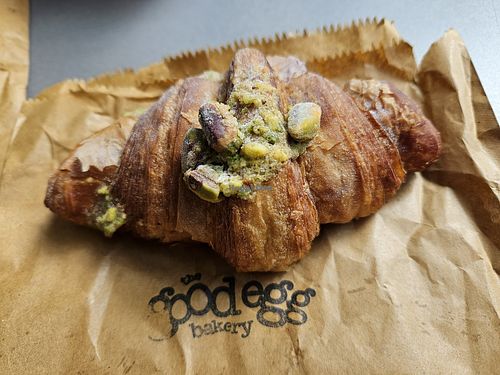 Pistachio croissant at The Good Egg Bakery in Shrewsbury