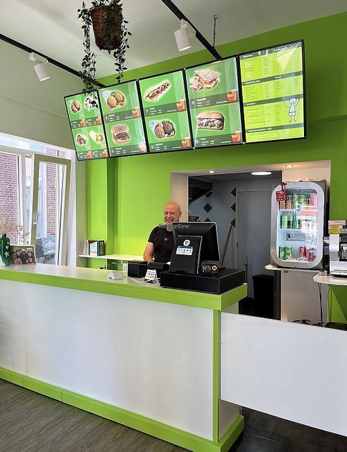 Shop interiorr  at Pure Falafel in Delft