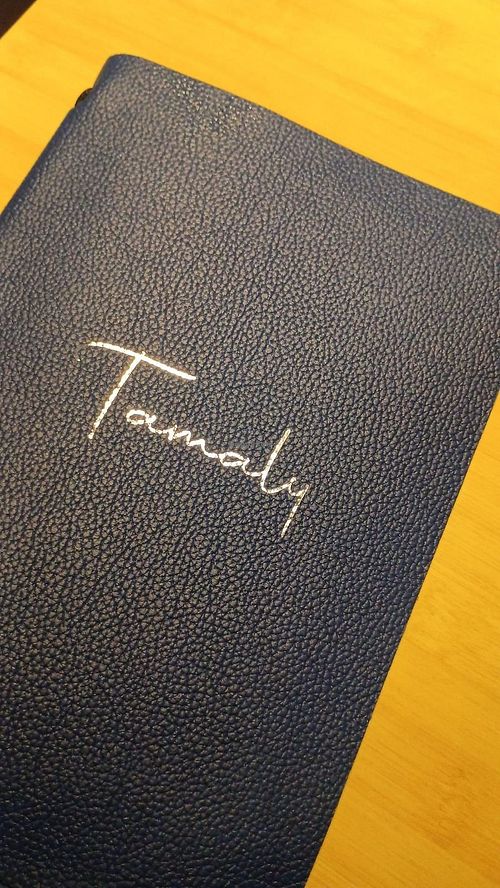 Menu at Tamaly in Marseille