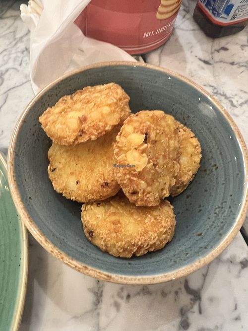 Hash browns.   at Bill's Stratford Restaurant in London
