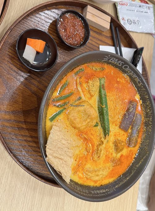 Laksa  at BMS Organics Cafe in Kuala Lumpur