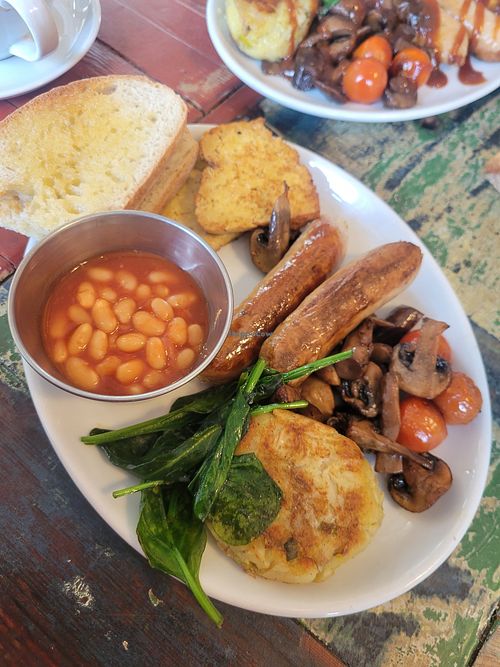 Vegan breakfast at Millstack cafe  in Keighley