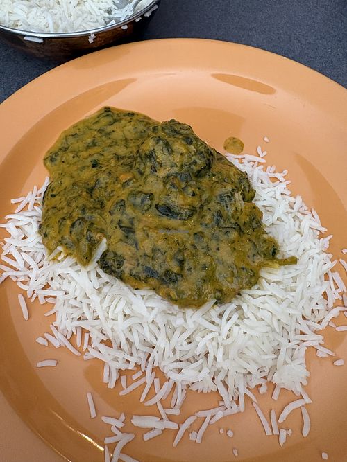 Vegan saag with tofu   at Indian Bites Restaurant & Bar in Lyons