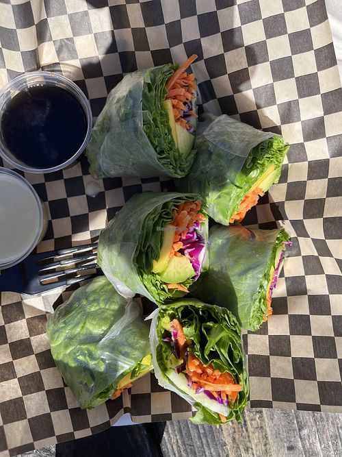 Vegan avocado rolls   at Homegrown Oregon Foods in Albany