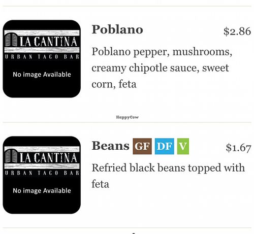 Feta is not vegan  at La Cantina in Whistler