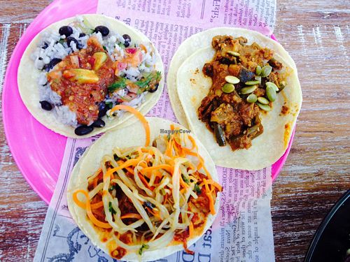 Vegan tacos at La Cantina in Whistler