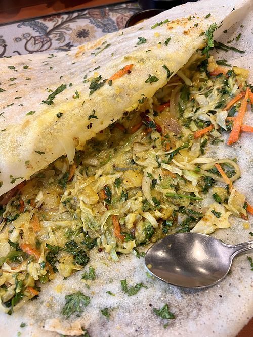 Mixed veg dosa   at Vegan India-Indian Vegetarian Restaurant in Bangkok in Bangkok