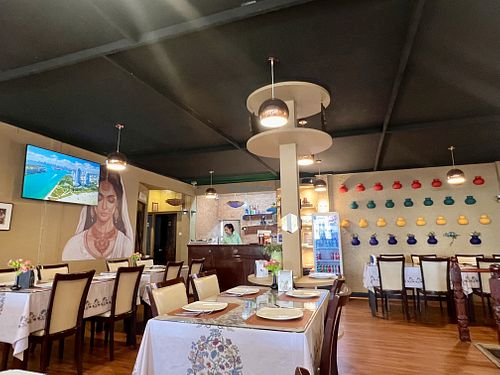 Interior of restaurant   at Vegan India-Indian Vegetarian Restaurant in Bangkok in Bangkok