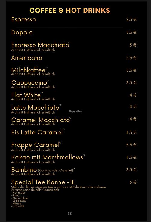 Getränke mit Hafermilch at Bober Sushi Café  in Chemnitz