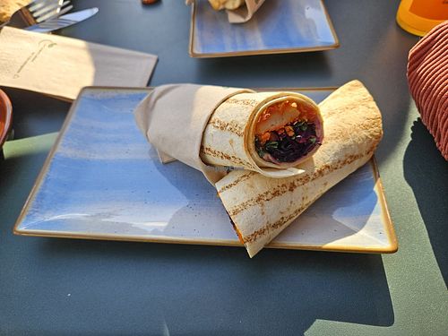 Vegan Chicken Wrap at Cerebra Coffee  in Berlin
