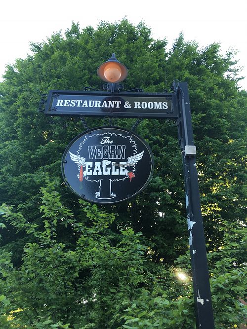 Sign of things to come... at The Vegan Eagle in Hamburg