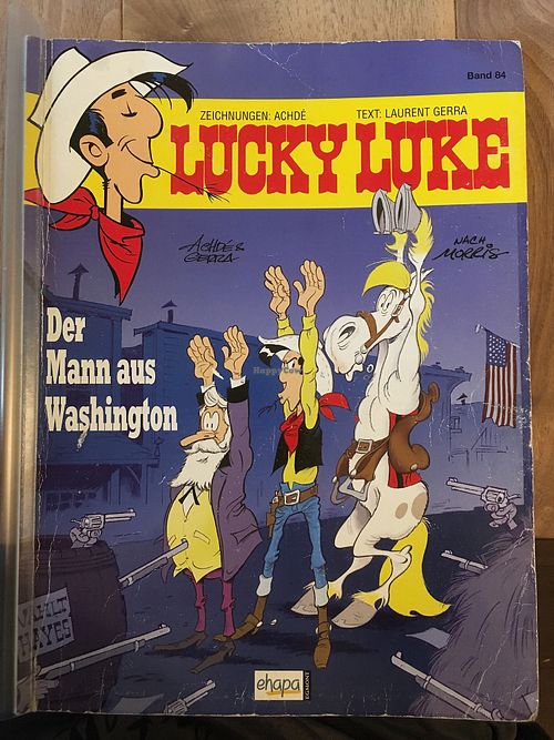 The menu inside of comic book. at The Vegan Eagle in Hamburg