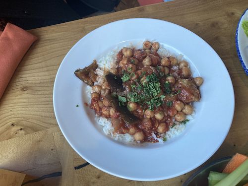 Vegan stew  at Poppi's Greek Taverna in Eugene