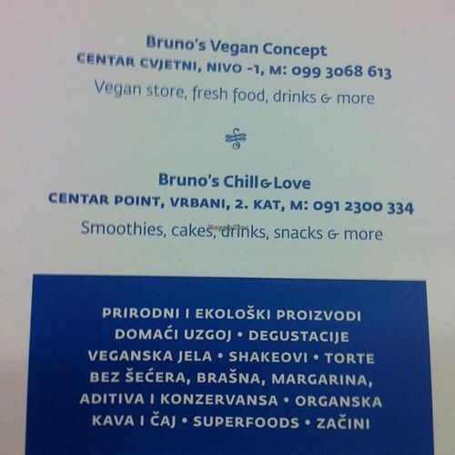 locations  at Bruno's Chill and Love in Zagreb