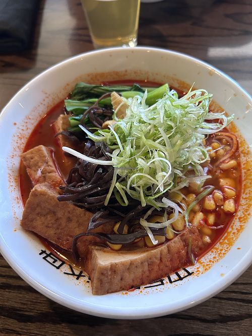 Spicy ramen  at Meshikou Ramen in Columbus