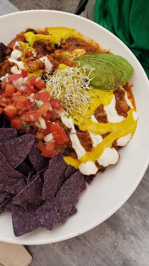 Vege nachos at Trilogy Sanctuary in La Jolla